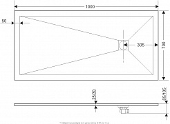 Grossman Душевой поддон Strong 100x70 GR-S270100Q графит – фотография-7